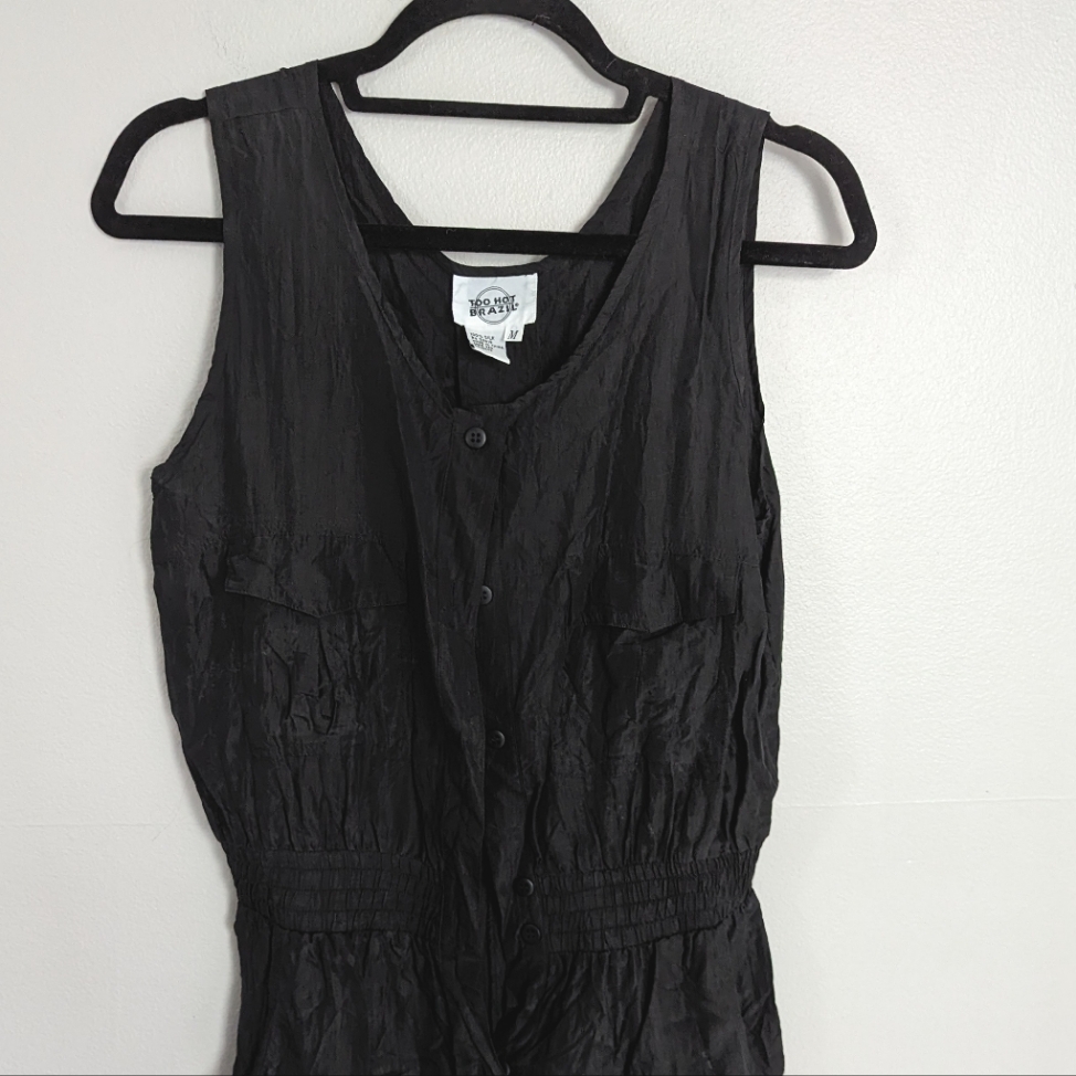 100 Vintage Silk Jumpsuit Nwot